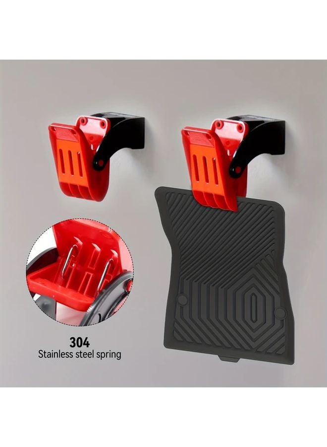 4pcs Car Floor Mat Cleaning Clip With Screws For Auto Detailing And Car Wash Shop - Image 5